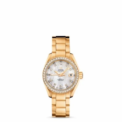 Omega Seamaster Aqua Terra 150M Co-Axial 30 Yellow Gold / Diamond / MOP / Bracelet 231.55.30.20.55.002 (23155302055002)